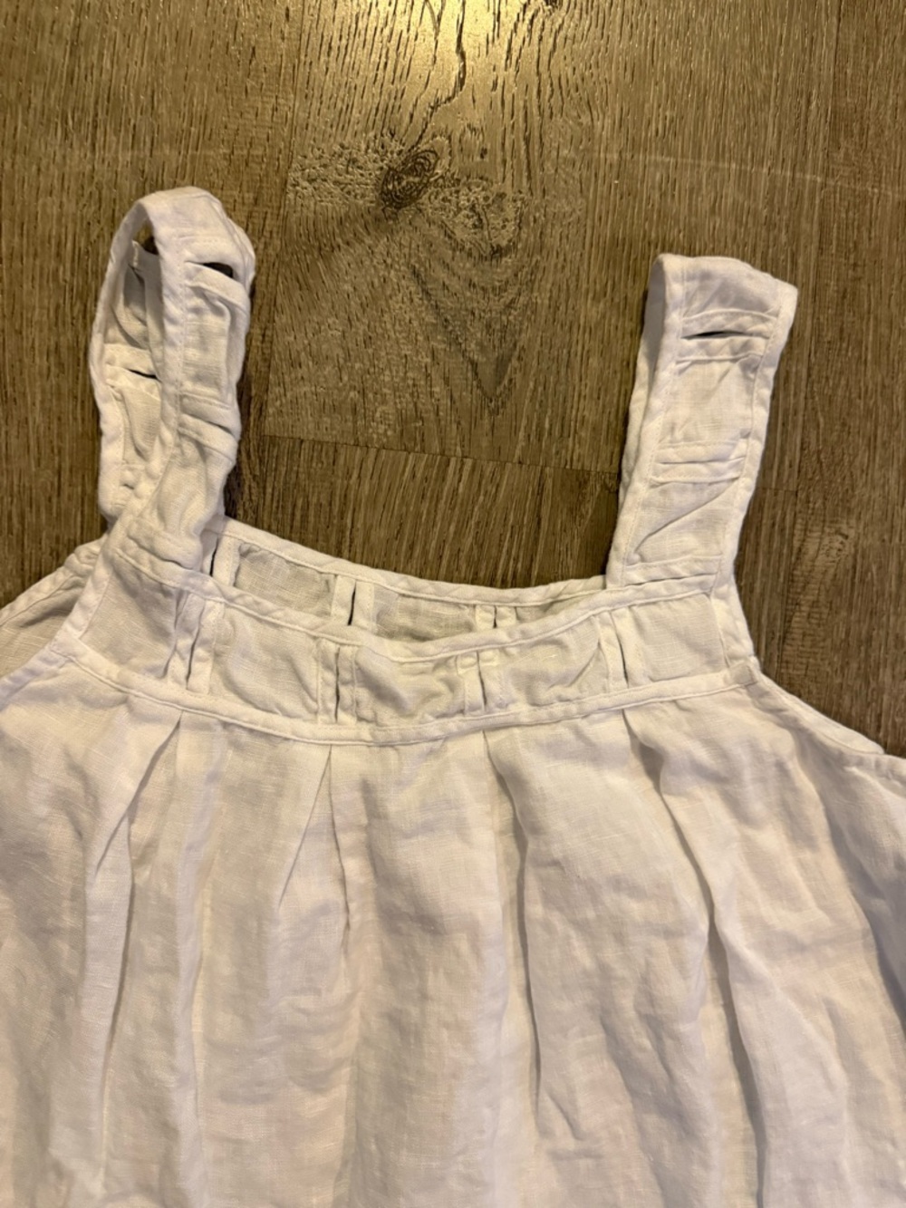 Madewell White Linen Square-Neck Tank - Picture 6 of 9